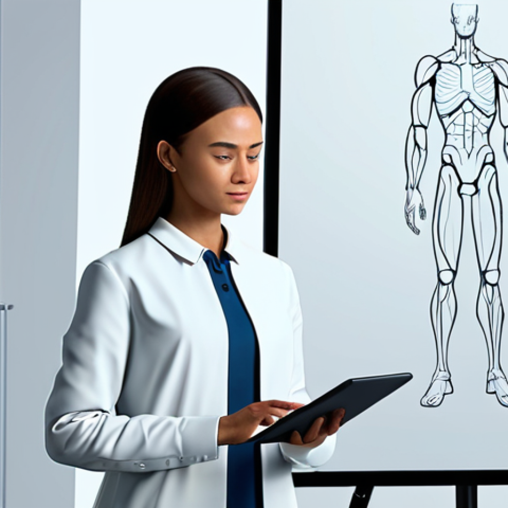A professional character illustration in a modern, clean animation studio, full body, showcasing emotional depth and authenticity. The character, a diverse individual in modest, contemporary attire, stands in a contemplative pose, gazing thoughtfully at a digital tablet displaying abstract design concepts. The expression is reflective, suggesting a rich inner life and a clear purpose. The overall aesthetic is timeless, family-friendly, and professional. Perfect anatomy, correct proportions, well-formed hands, proper finger count, natural body proportions. High-quality digital art, concept art style, professional studio lighting. Safe for work, appropriate content, fully clothed, professional.