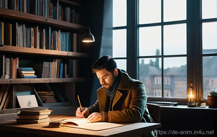 애니메이션 제작 기획 단계 사례 - **Prompt 1: The Spark of Inspiration in a Creative Studio**
    A diverse individual, appearing to b...