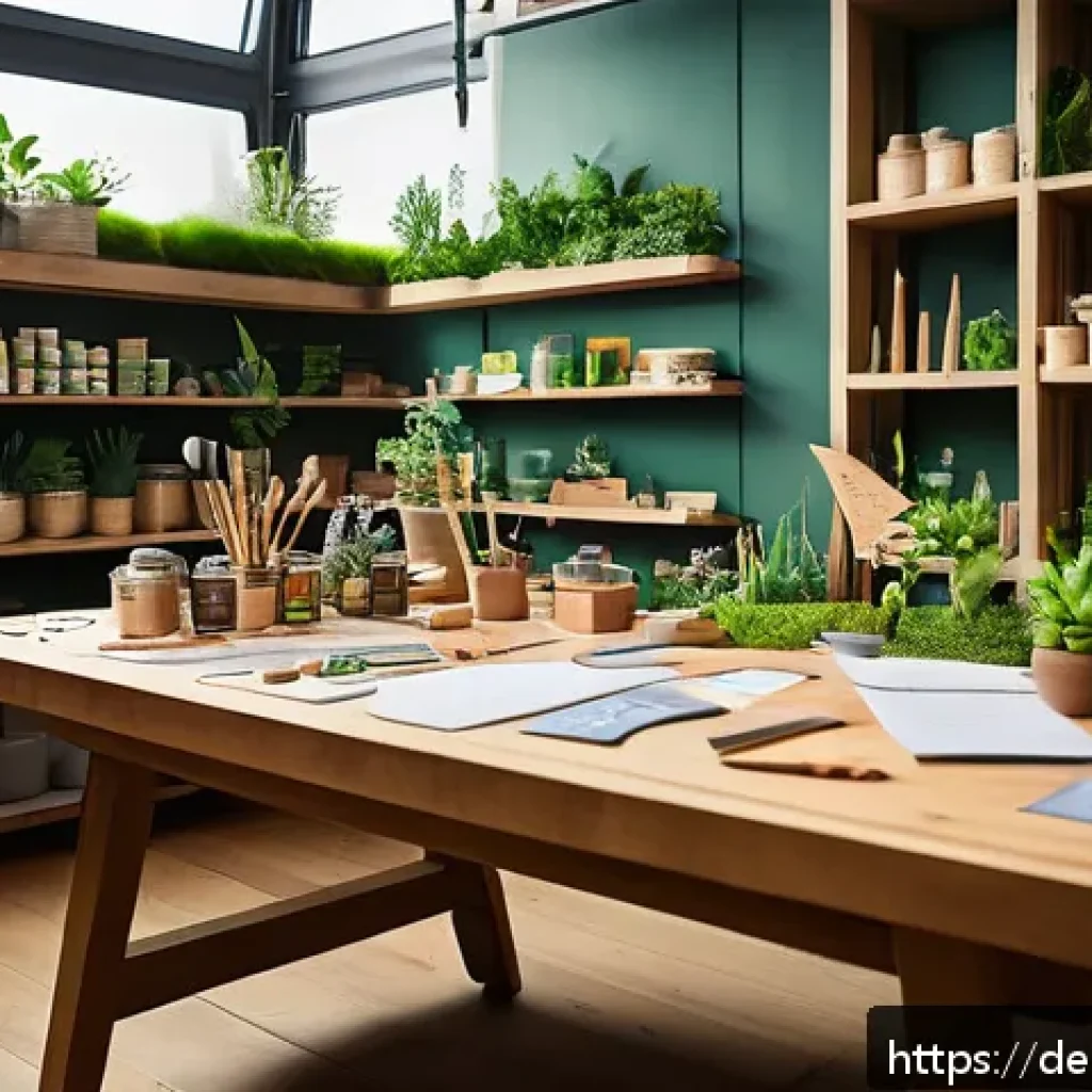 애니메이션 기획사의 지속 가능한 콘텐츠 기획 - A cozy animation studio workspace with natural lighting, featuring artists collaboratively working o...